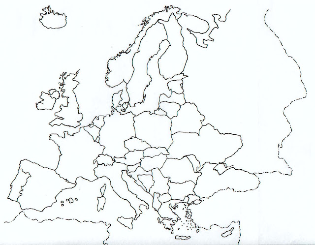 Planos Y Mapas Mapas Mudos De Europa