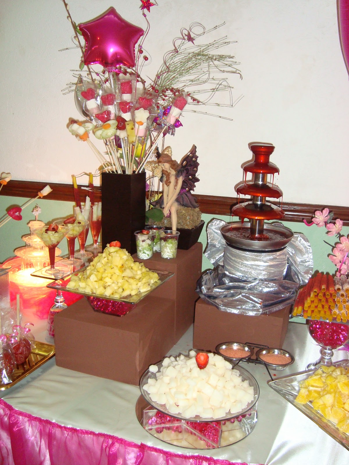 renta de fuente de chocolate para eventos