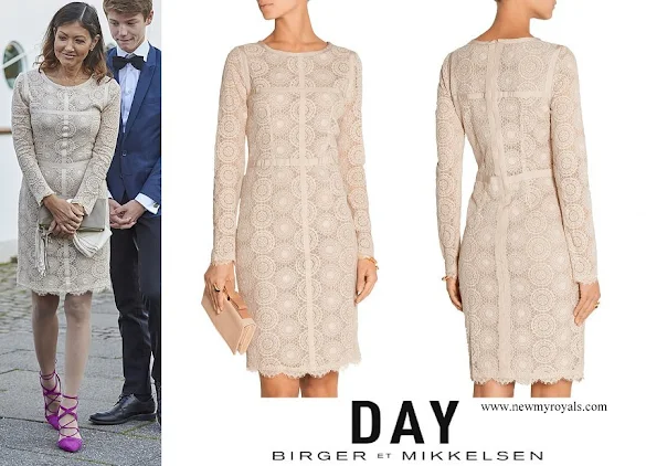 Countess Alexandra wore DAY Birger et Mikkelsen Veneer embroidered tulle dress