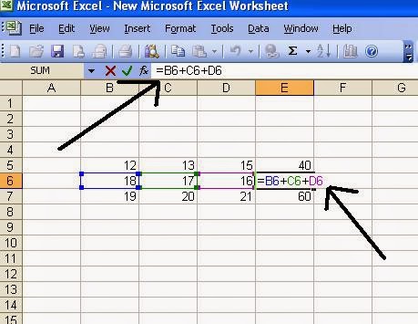View Excel Formula Reference Cell Above most complete - Formulas