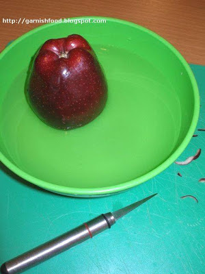 how to carve apple 