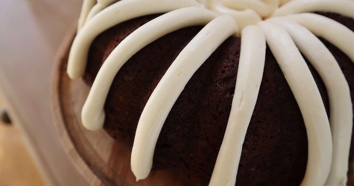 Chocolate Chip Bundt Cake with Cream Cheese Frosting