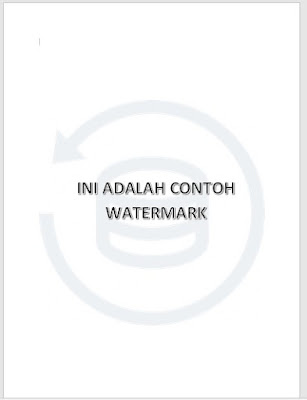 cara membuat watermark di ms word