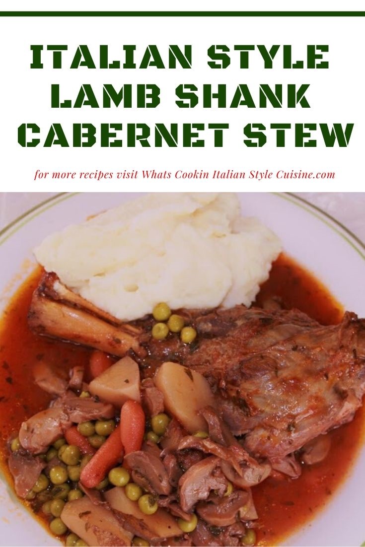 this is the best lamb shank stew with vegetables in a Cabernet Sauce you will ever eat!