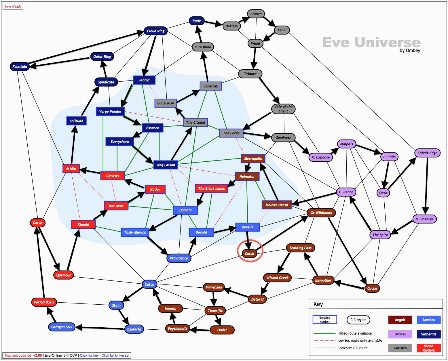 Touring New Eden My route around the galaxy