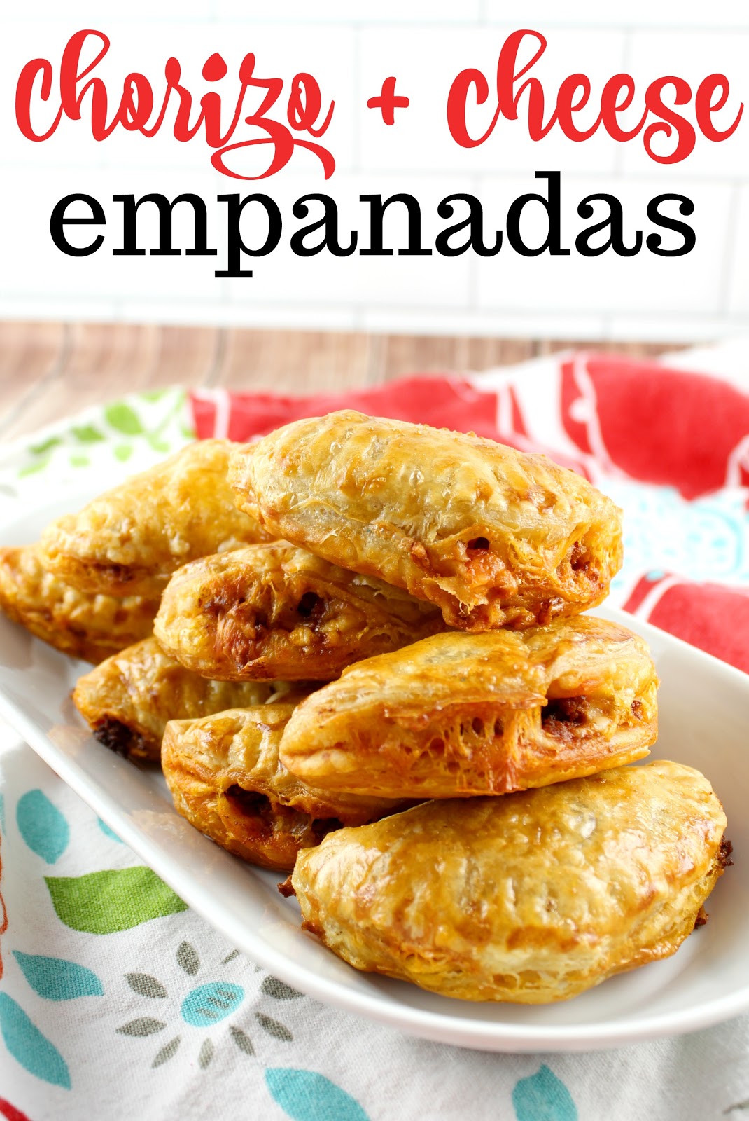 delicious and three ingredients - chorizo & cheese empanadas - on the table in minutes!