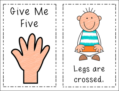 Peace, Love and Learning: "Give Me Five" Freebie
