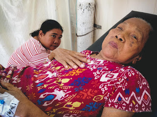 Grandmother Medical Patient And Woman Gatekeeper Patient In Emergency Room At The Hospital North Bali Indonesia