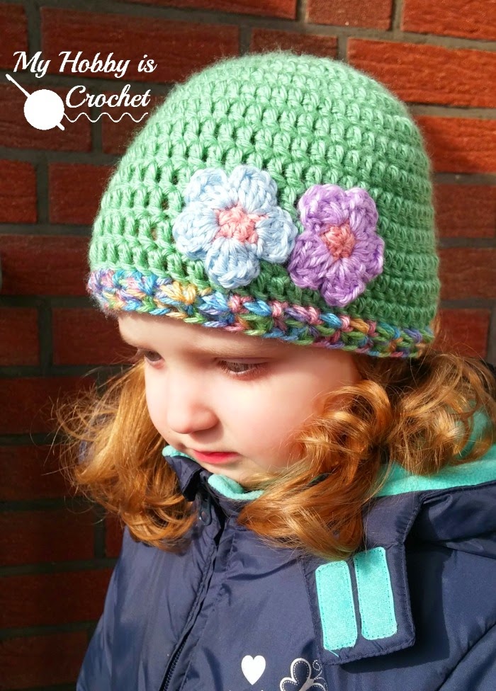 My Hobby Is Crochet Touch of Spring Hat Free Crochet Pattern My