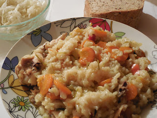 Pilaf  de pui cu morcovi