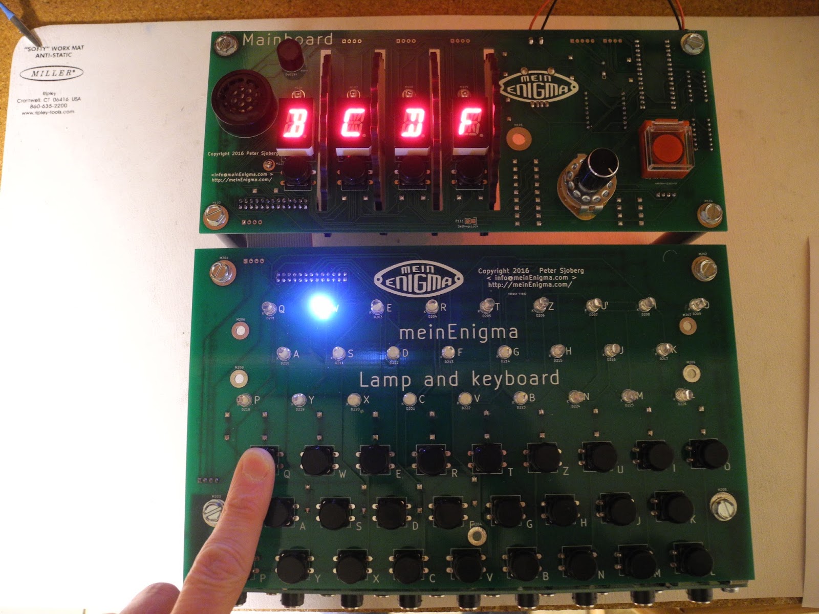 Jeff Tranter's Blog The MeinEnigma Enigma Machine Kit Operation