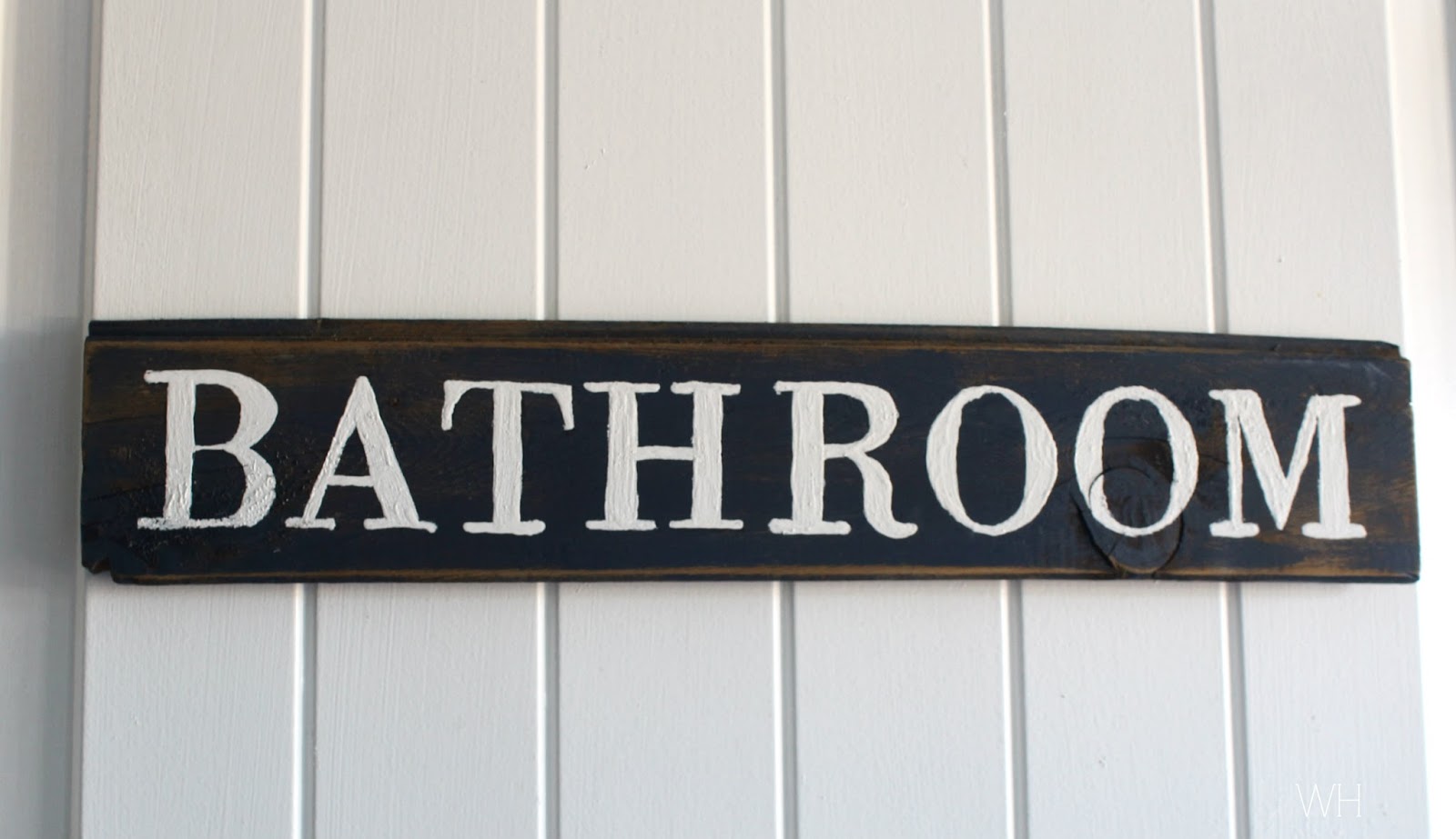 DIY Bathroom Sign & A Look into our Main Bath The Wicker House