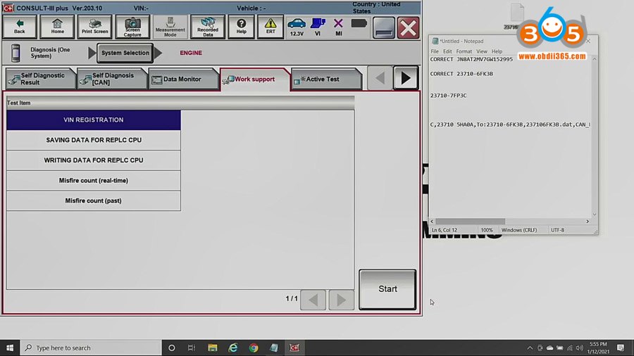 Nissan Used PCM Programming Bench Connection - Auto Diagnostic Tool ...