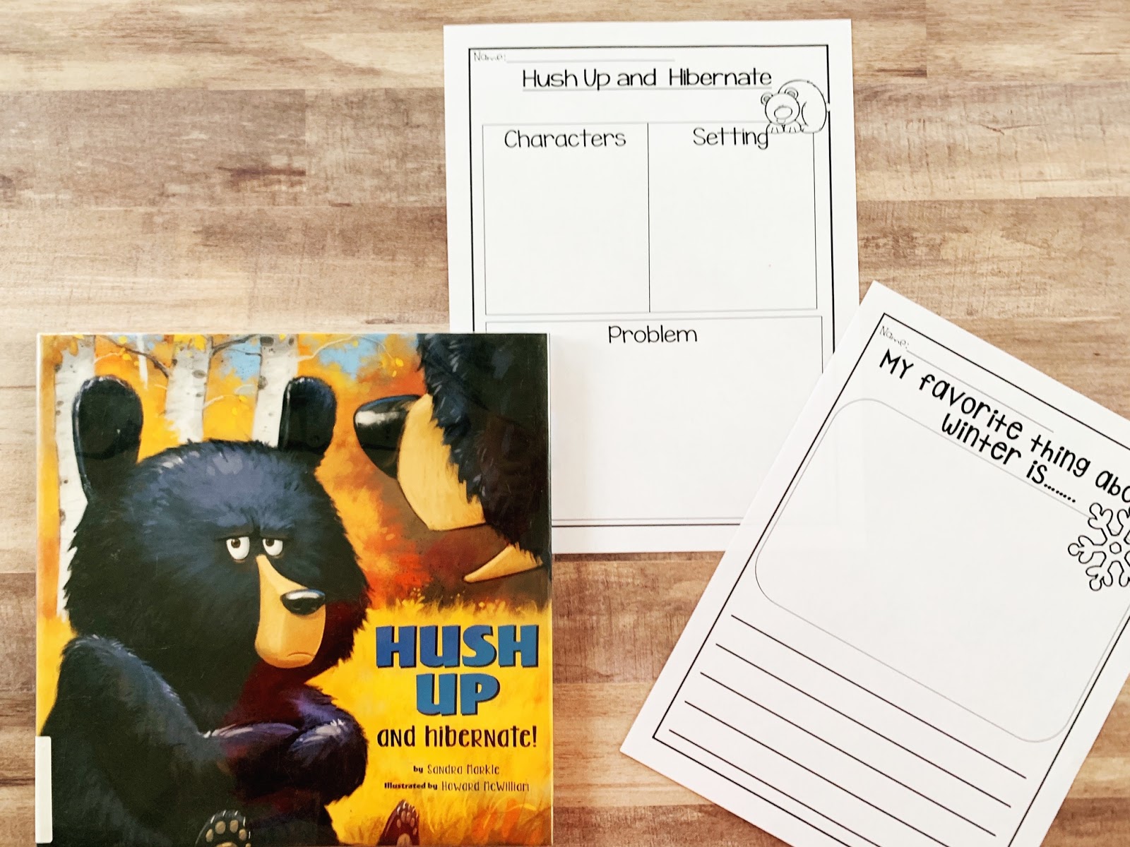 Hibernation ELA Unit for Kindergarten and 1st Grade | Busy Hands and Minds