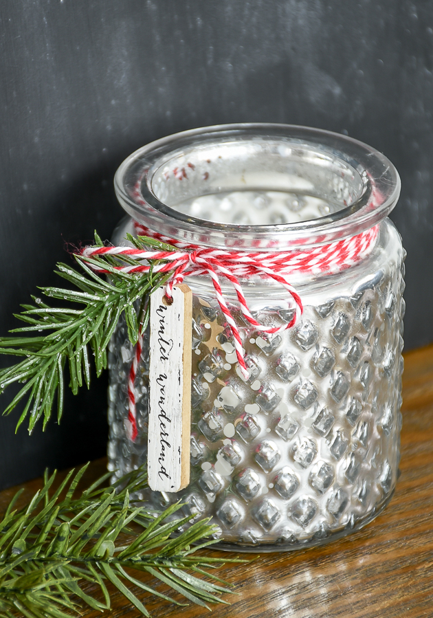 Farmhouse Miniature Mason Jar Christmas Ornament