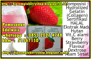 cara pemesanan 4jovem gluberry drink, minuman suplemen kolagen, pemesanan hubungi edelweis whatsapp 0853 2027 4788, BBM  5156715D