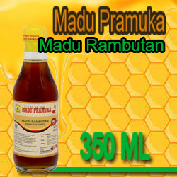 Jual Madu Rambutan Madu Pramuka, Jual Rambutan 350 ML, Jual Madu Pramuka, Madu Pramuka ,Madu Rambutan Madu Pramuka