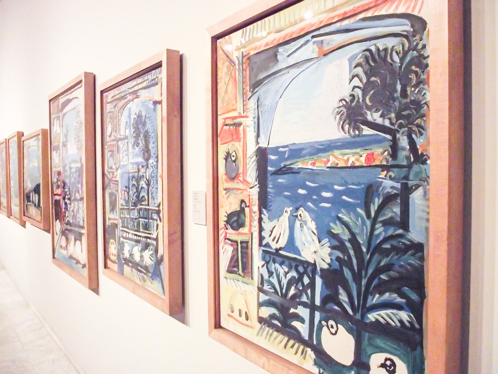 Pablo Picasso Paintings On Display At Picasso Museum In Barcelona