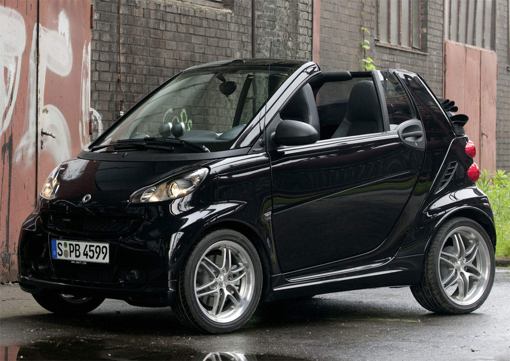 Mercedes Benz Mercedes Benz Class Brabus Smart Fortwo Front View Picture Black