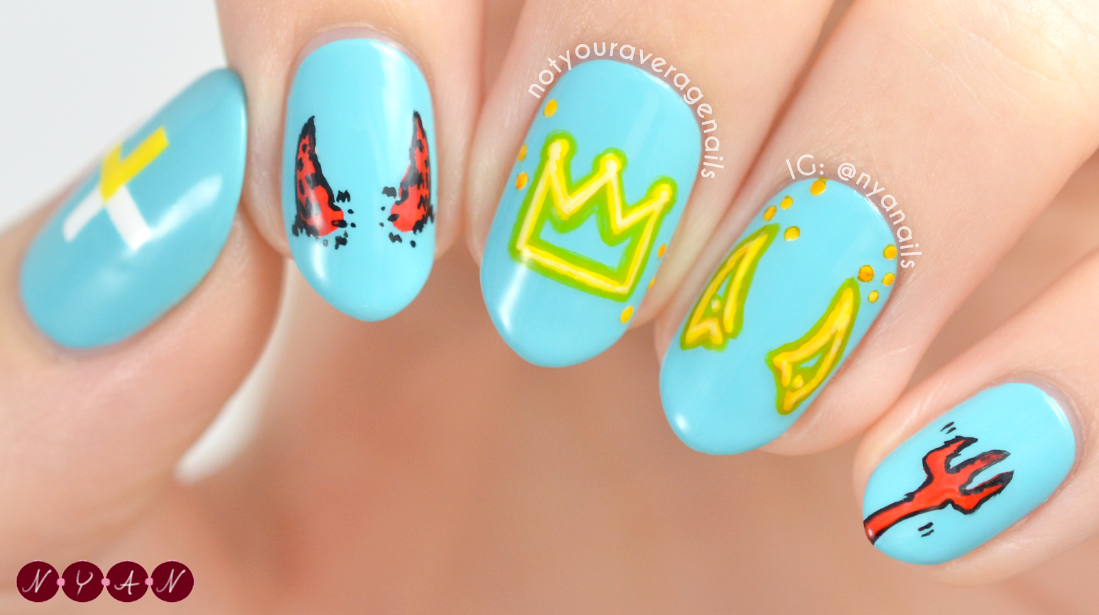 4. "Crown Nail Art Tutorial with Rhinestones and Glitter" - wide 7