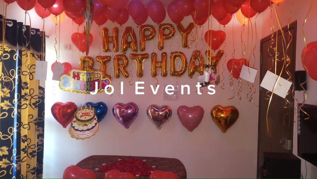Romantic Room Decoration For Surprise Birthday Party in Pune Birthday
