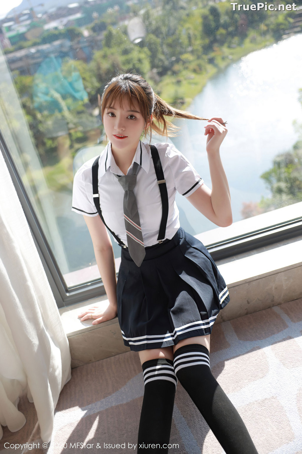 Image MFStar Vol.390 - Chinese Model - yoo优优 - Sexy Student Uniform - TruePic.net - Picture-12