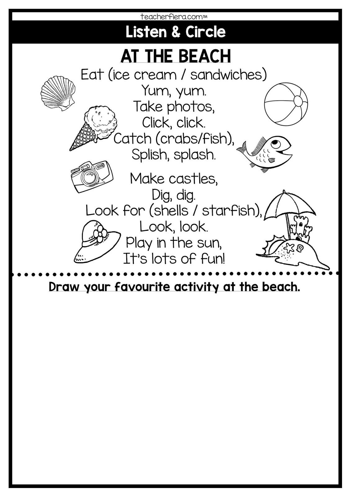 Listen circle a or b