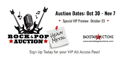 Backstage Auctions Rock, Pop & Metal Auction