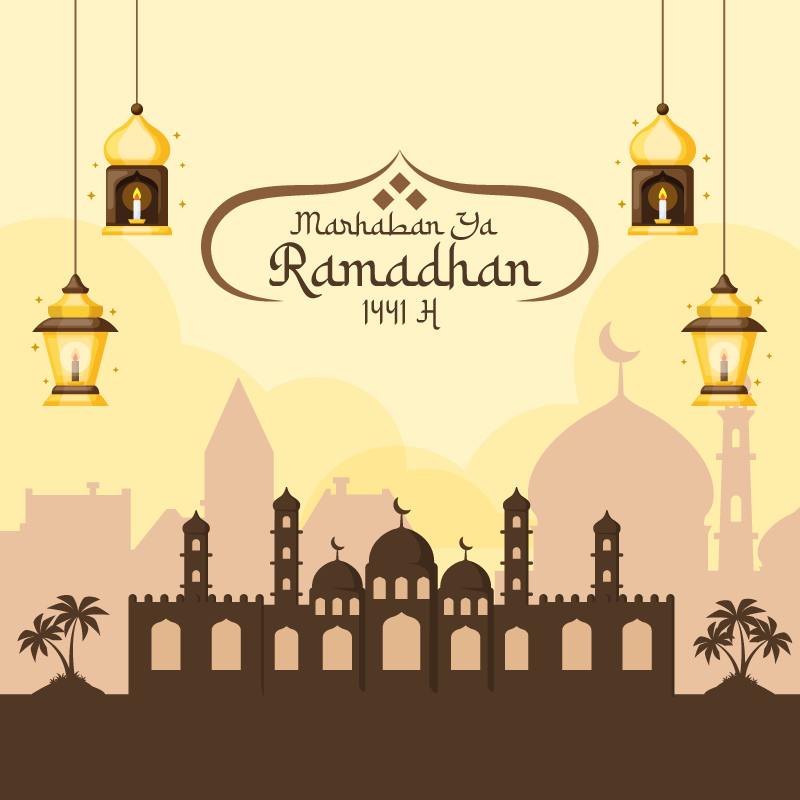 Gambar Sketsa Ramadhan