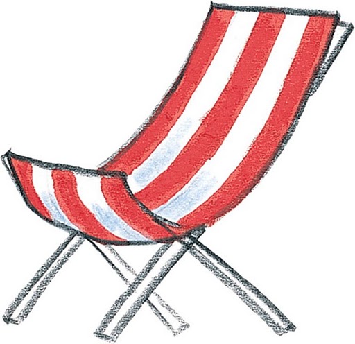 Tumbonas de playa para imprimir-Imágenes y dibujos para imprimir