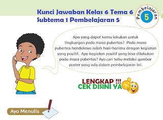 Kunci Jawaban Tematik Kelas 6 Tema 6 Subtema 1 Pembelajaran 5 www.simplenews.me