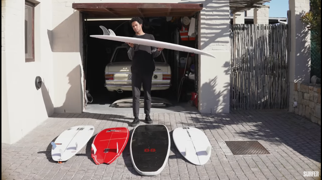 Mikey February s Offbeat Quiver Includes Twins Mids Soft Boards and More