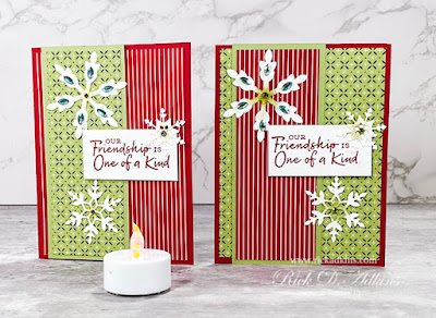 Today I have a fun display card featuring a tealight and the Snowflake Wishes Stamp Set.  You will want to make this fun tealight display card today!