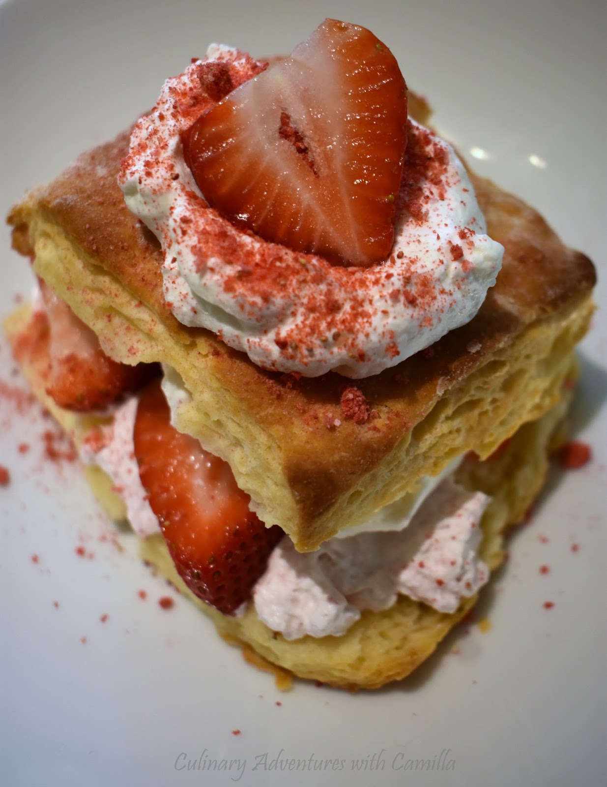 Recipe Testing Laminated Biscuit Strawberry Shortcake