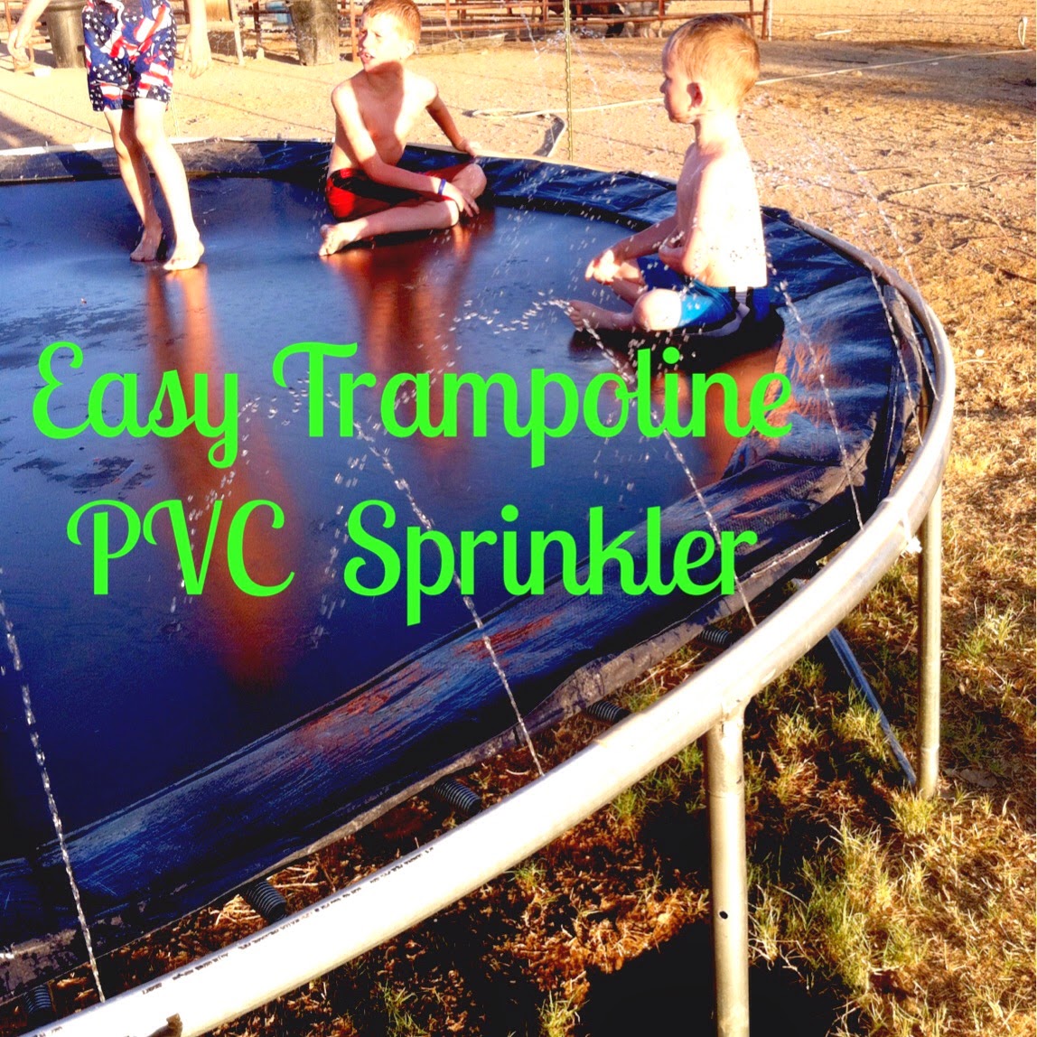 Babblings and More Easy Trampoline PVC Sprinkler
