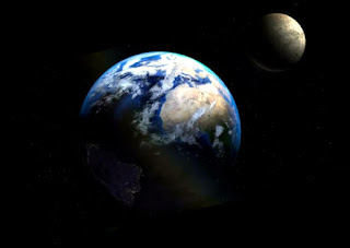 Moon & Earth together image download