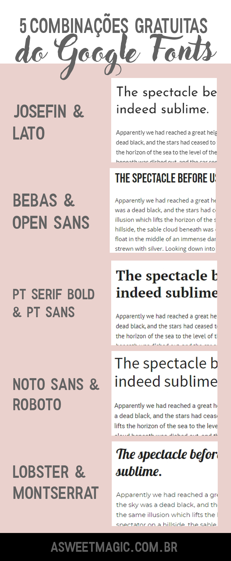 5 fontes do google fonts para blogs