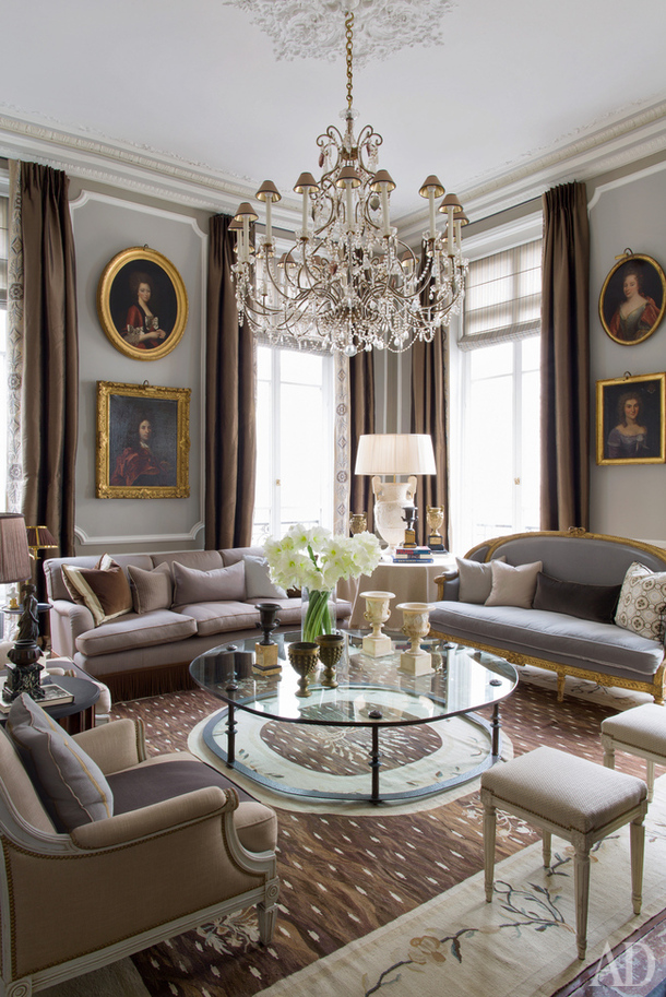 Apartment in the style of Louis XVI at Paris from decorator Jean-Louis Deniot