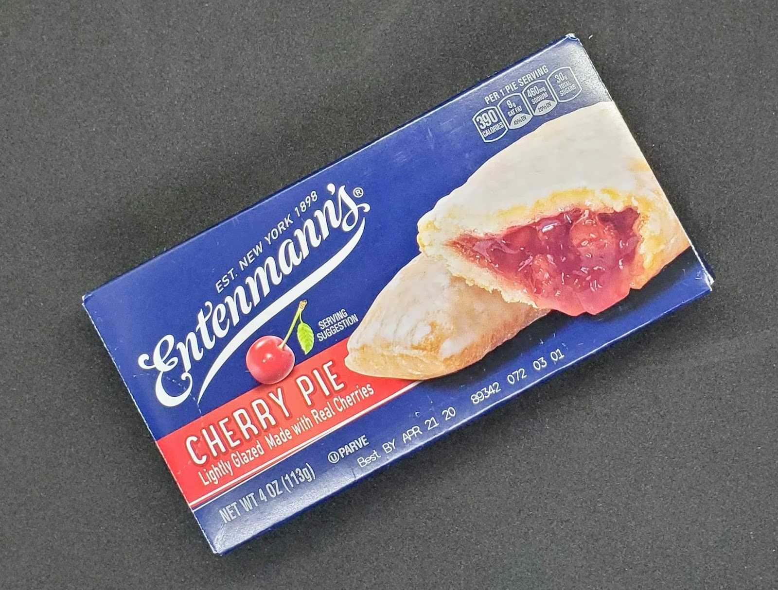 Comparing Entenmann's Cherry Fruit Pies to Hostess Fruit Pies of my youth