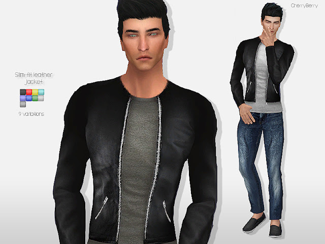 cherryberry • Custom Content : Slim-fit leather jacket