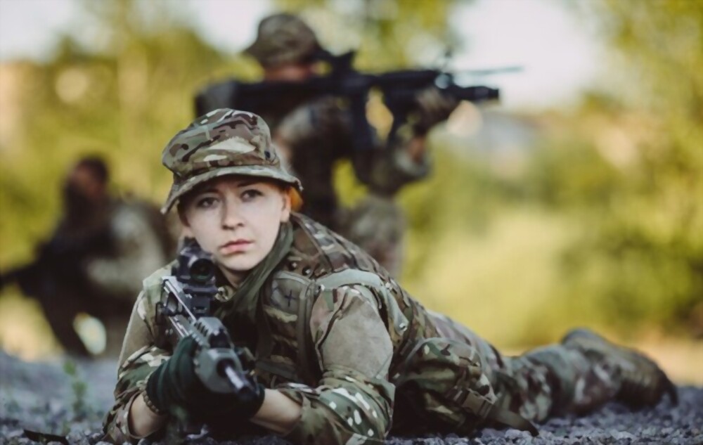 Beautiful military ladies