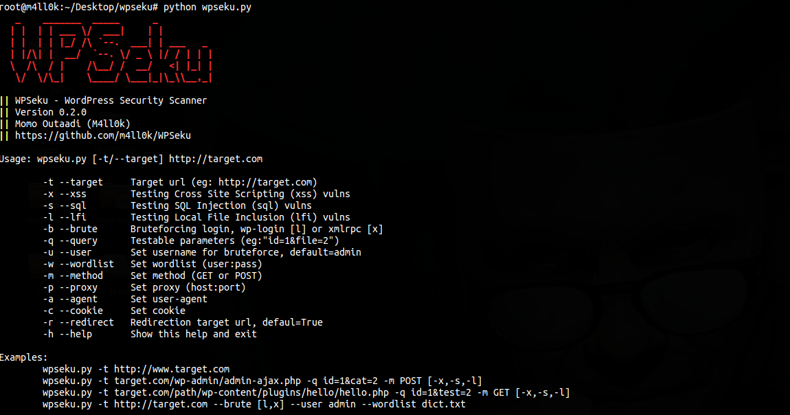 WPSeku v0.2 Wordpress Security Scanner KitPloit PenTest Tools for your Security Arsenal ☣