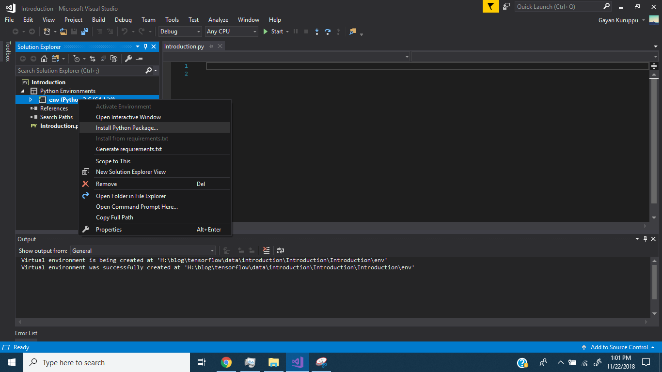 Tensorflow In Visual Studio – visual studio code – EIMIZ