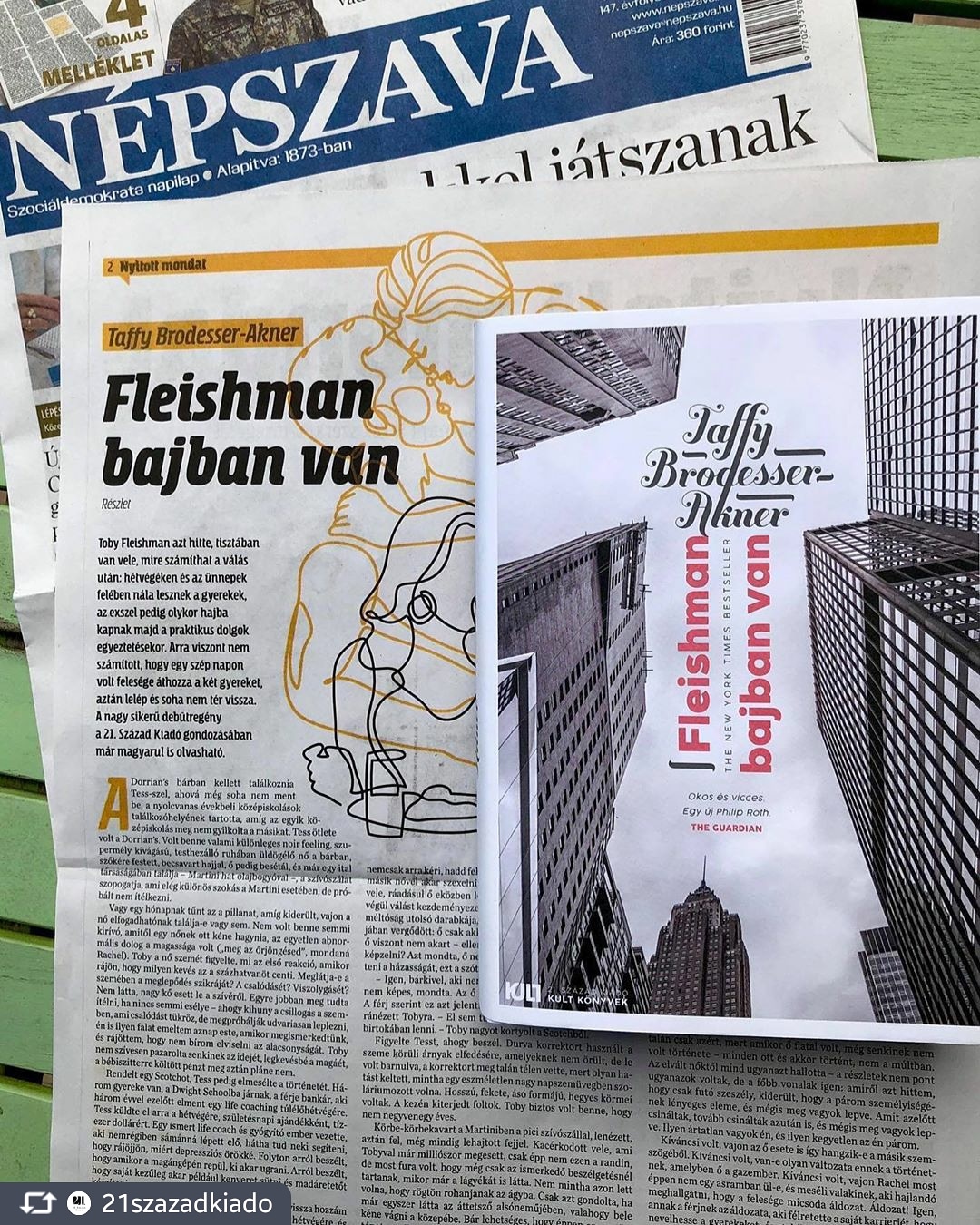 Taffy BrodesserAkner Fleishman bajban van Kult Könyvek