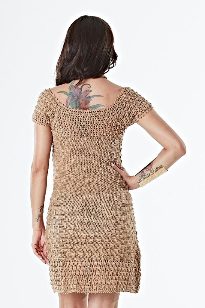 FREE elegant popcorn dress pattern