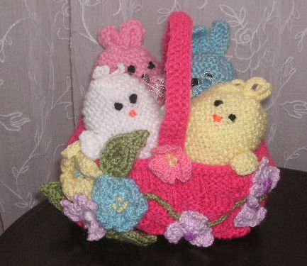 Knitted Easter Basket   Knitting Bee