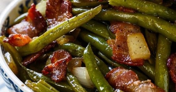 Slow Cooker Barbecued Green Beans - vegan recipe meal prep