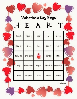 Free and Printable Valentine's Day Bingo Cards For Kids 6