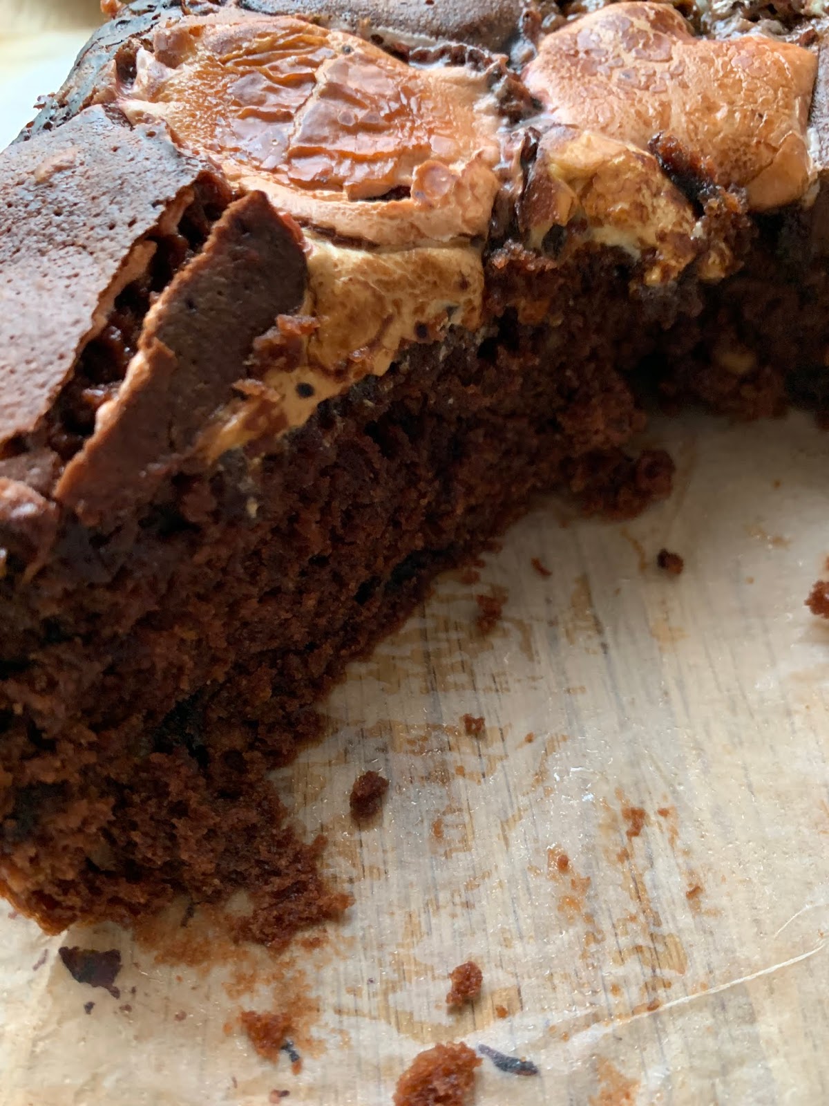 Sia's Cooking Blog Gluten Free Chocolate Peanut Butter Marshmallow Cake