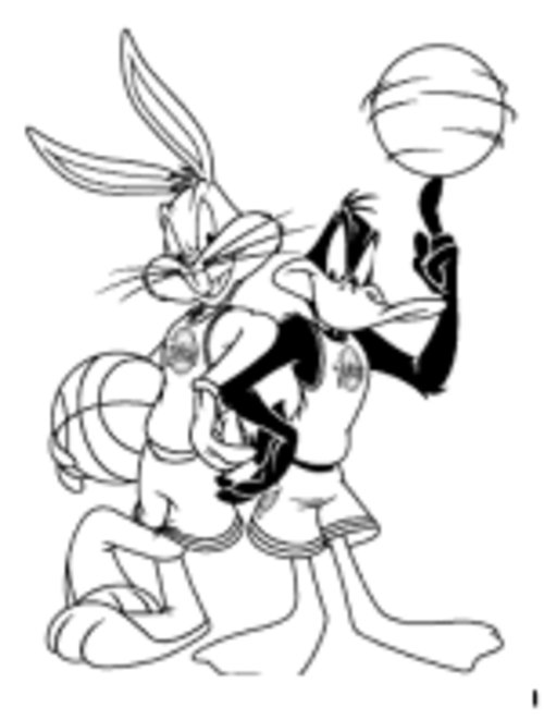daffy duck and bugs bunny coloring pages - photo #2